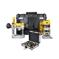 DeWalt DCW604 18V XR Brushless 1/4" Router In Carry Case With 12 Piece 1/4" Shank Cutter Set