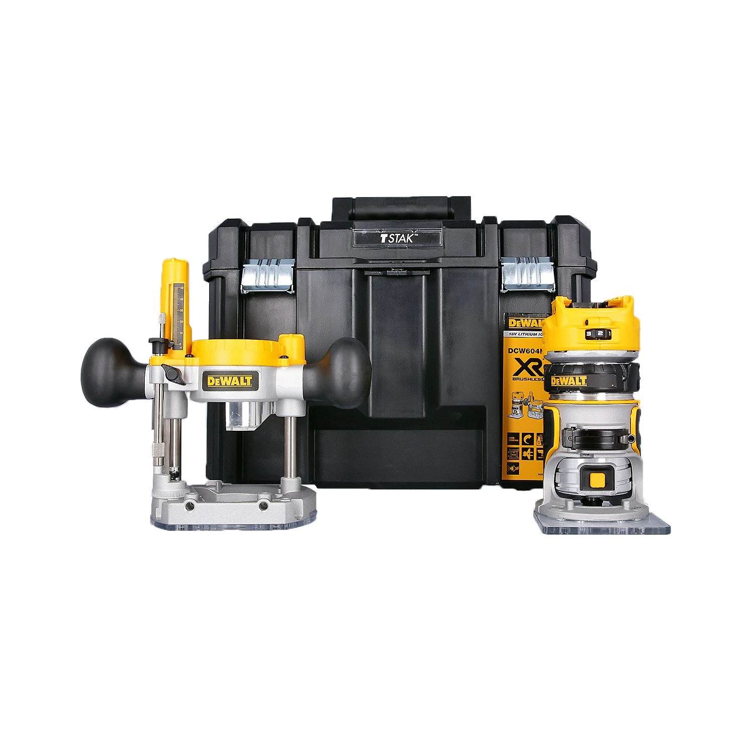 DeWalt DCW604 18V Brushless Router With Base, 1 X 5.0Ah Battery, Charger & TSTAK VI Case - Image 2