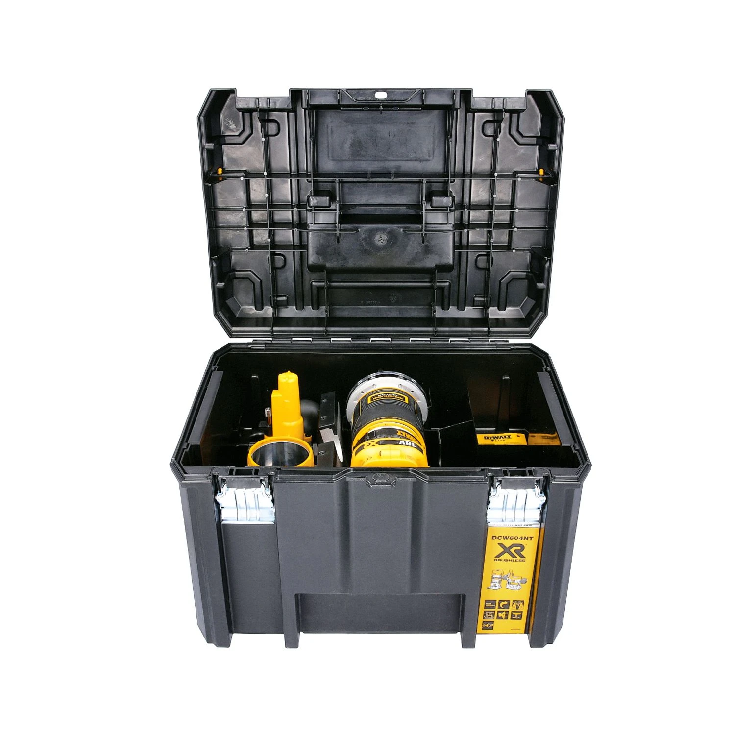 DeWalt DCW604 18V Brushless Router With Base, 2 X 4.0Ah Batteries, Charger & TSTAK VI Case - Image 7