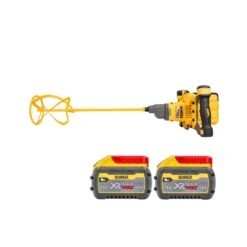 DeWalt DCD240 54V XR Brushless Cordless FlexVolt Plaster Paddle Mixer With 2 X 9.0Ah Batteries