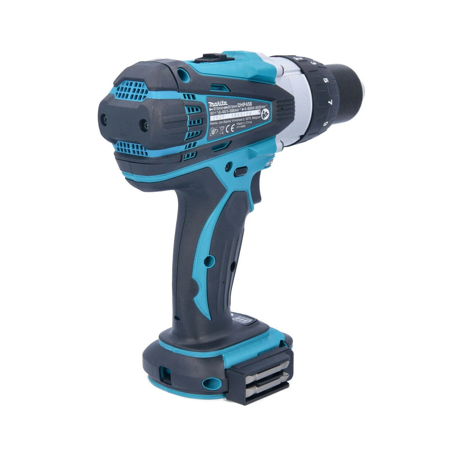 Makita DHP458 18V Combi Drill + 2 X 6Ah Batteries & Charger With 70pc Acc. Set - Image 11