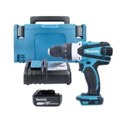 Makita DHP458 18V Cordless Compact Combi Drill With 1 X 6.0Ah Battery, Charger, Case & Inlay