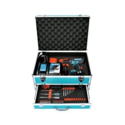 Makita DHP482 18V Combi Drill 1 X BL1850, DC18RC & 70pc Acc.