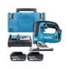 Makita DJV182 18V LXT Cordless Brushless Jigsaw With 2 X 6.0Ah Batteries, Charger & Case