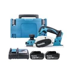 Makita DKP180RTJ 18V LXT Cordless 82mm Planer With 2 X 5.0Ah Batteries, Charger & Case