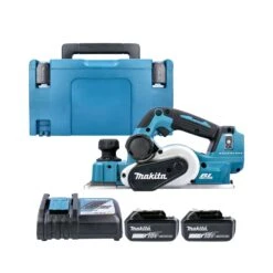 Makita DKP181 18V BL Planer + 2 X BL1830, Charger & Case