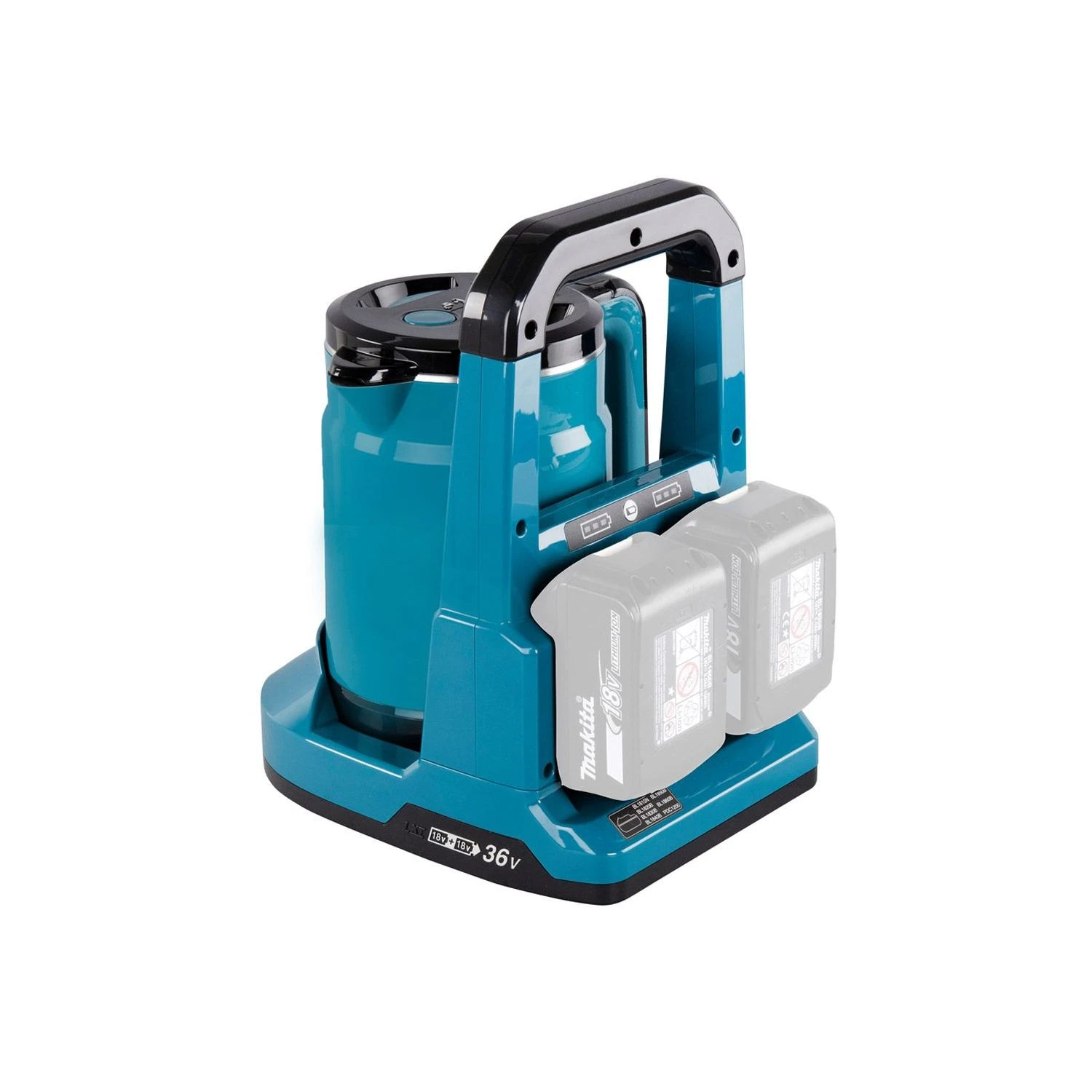 Makita DKT360 18V / 36V LXT Cordless Kettle With 2 X 6.0Ah Batteries & Charger - Image 5