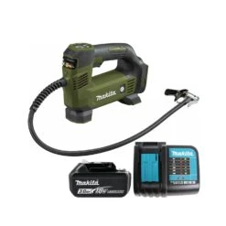Makita DMP180SFO 18V LXT Cordless Olive Green Inflator With 1 X 3.0Ah Battery & Charger