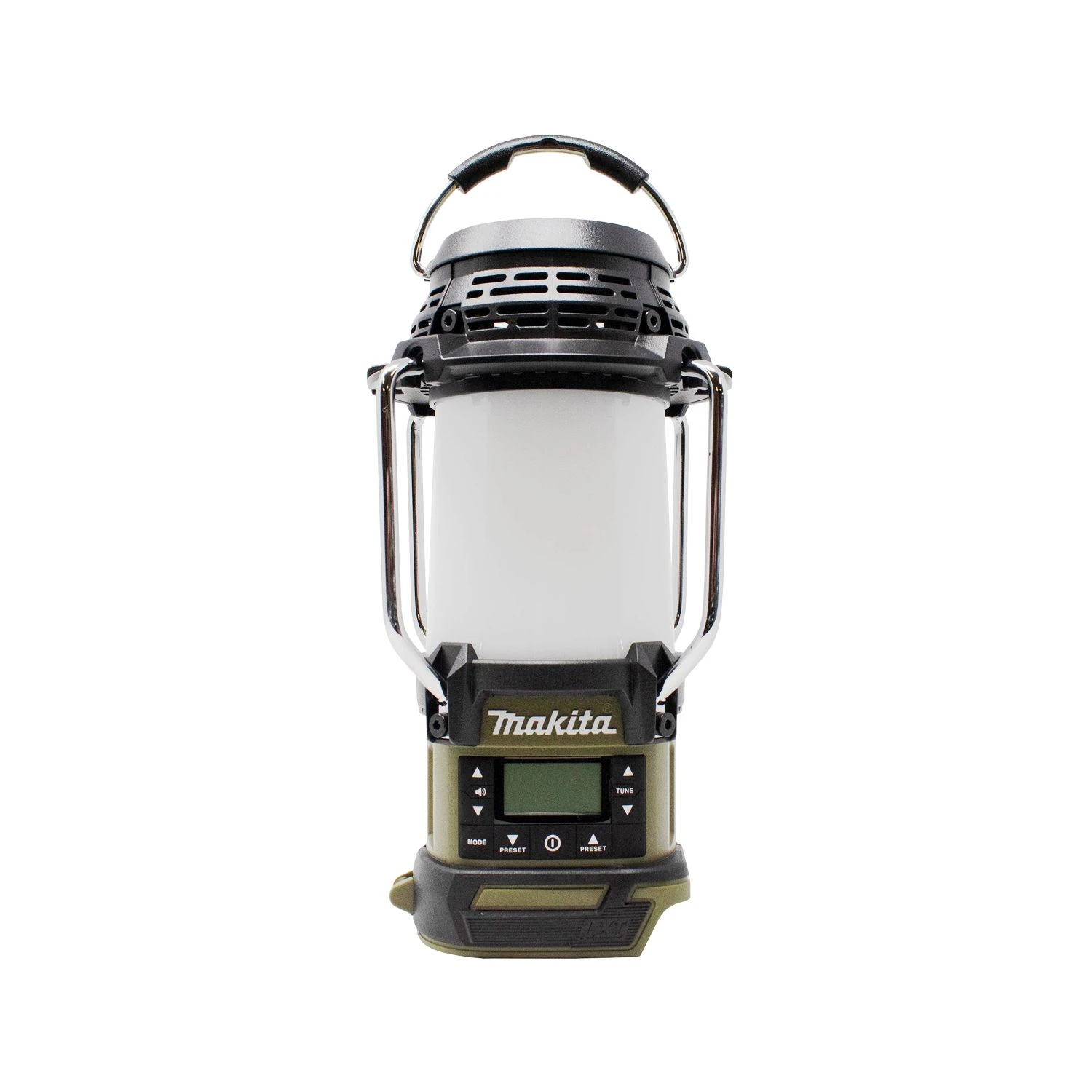 Makita DMR055 14.4V / 18V LXT Cordless Olive Green AM / FM Radio Lantern With 1 X 5.0Ah Battery & Charger - Image 2
