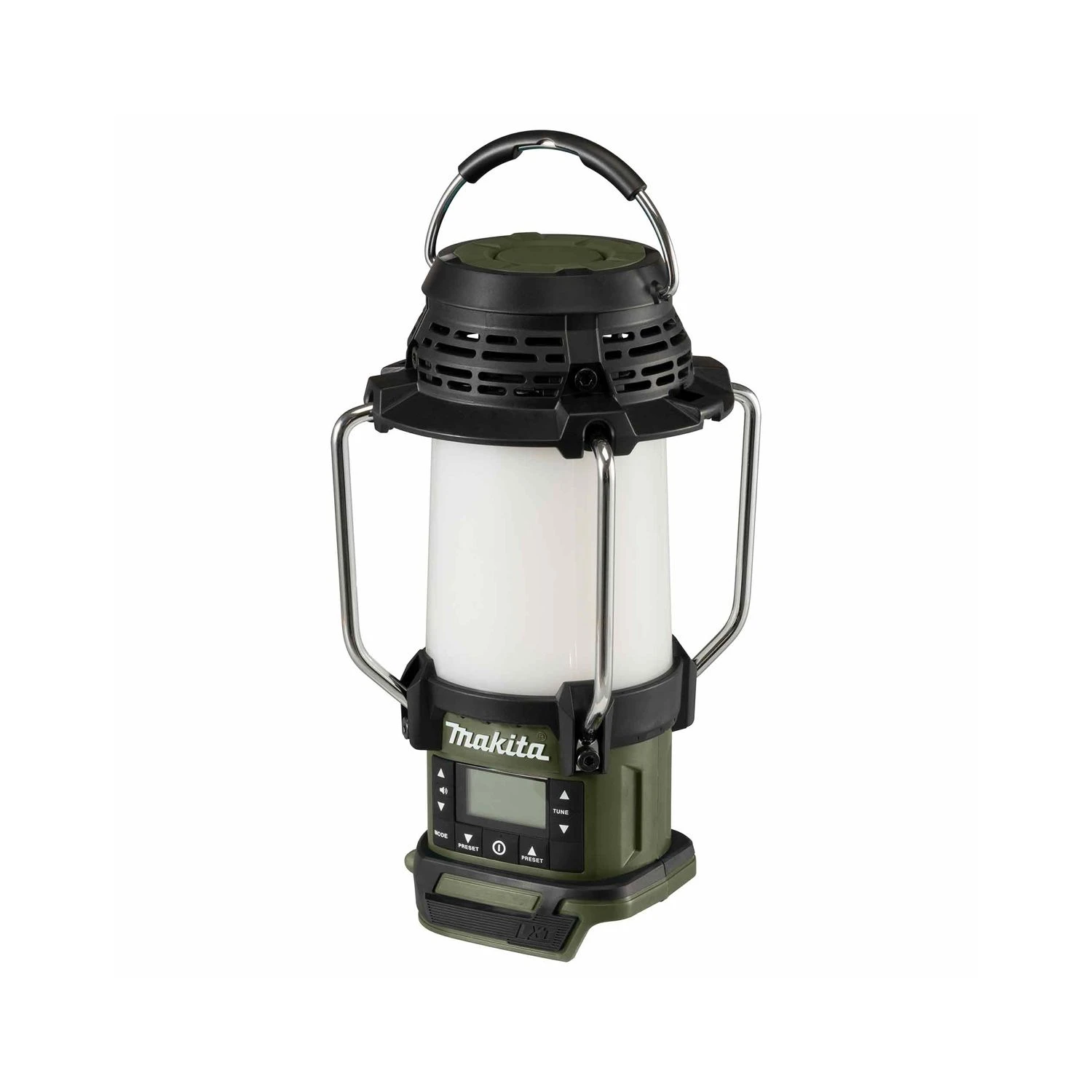 Makita DMR055 14.4V / 18V LXT Cordless Olive Green AM / FM Radio Lantern With 1 X 6.0Ah Battery & Charger - Image 3