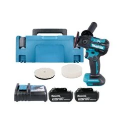 Makita DPV300RTJ 18V LXT Cordless Brushless 50mm Sander / Polisher With 2 X 5.0Ah Batteries, Charger & Case