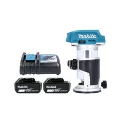 Makita DRT50 18V LXT Cordless Brushless Laminate Router/Trimmer With 2 X 6.0Ah Batteries & Charger