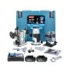 Makita DRT50RTJX2 18V LXT 1/4" Cordless Brushless Router With 2 X 5.0Ah Batteries, Charger & Case