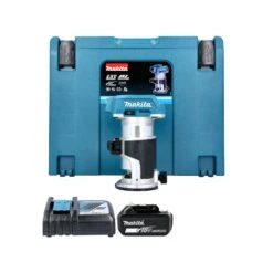 Makita DRT50 18V Brushless Cordless Router/Trimmer With 1 X 5.0Ah Battery, Charger & Case