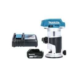 Makita DRT50ZX4 18V Brushless Router/Trimmer With 1 X 5.0Ah Battery & Charger