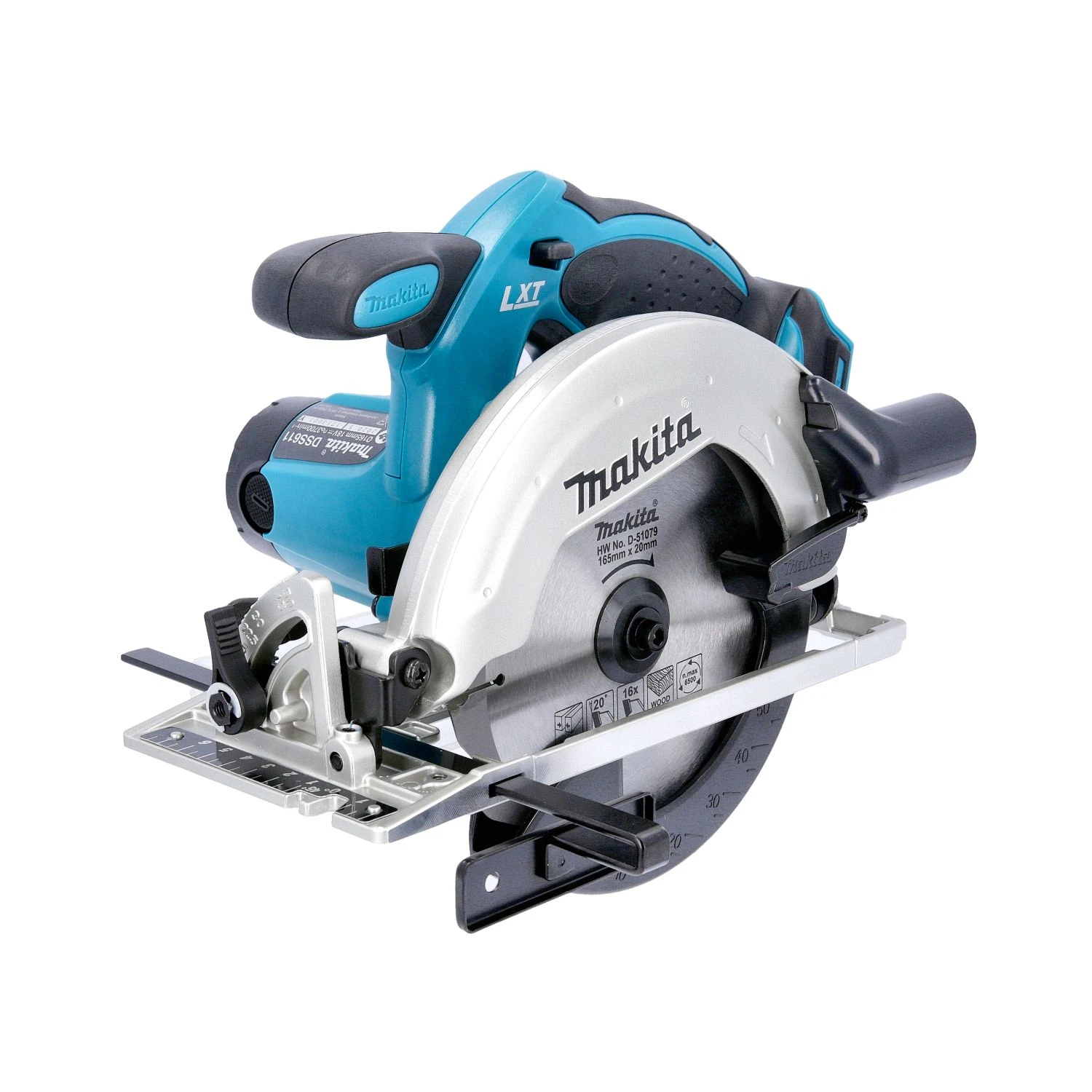 Makita DSS611 18V LXT Li-ion 165mm Circular Saw With 1 X 5.0Ah Battery, Charger, Case & Inlay - Image 3