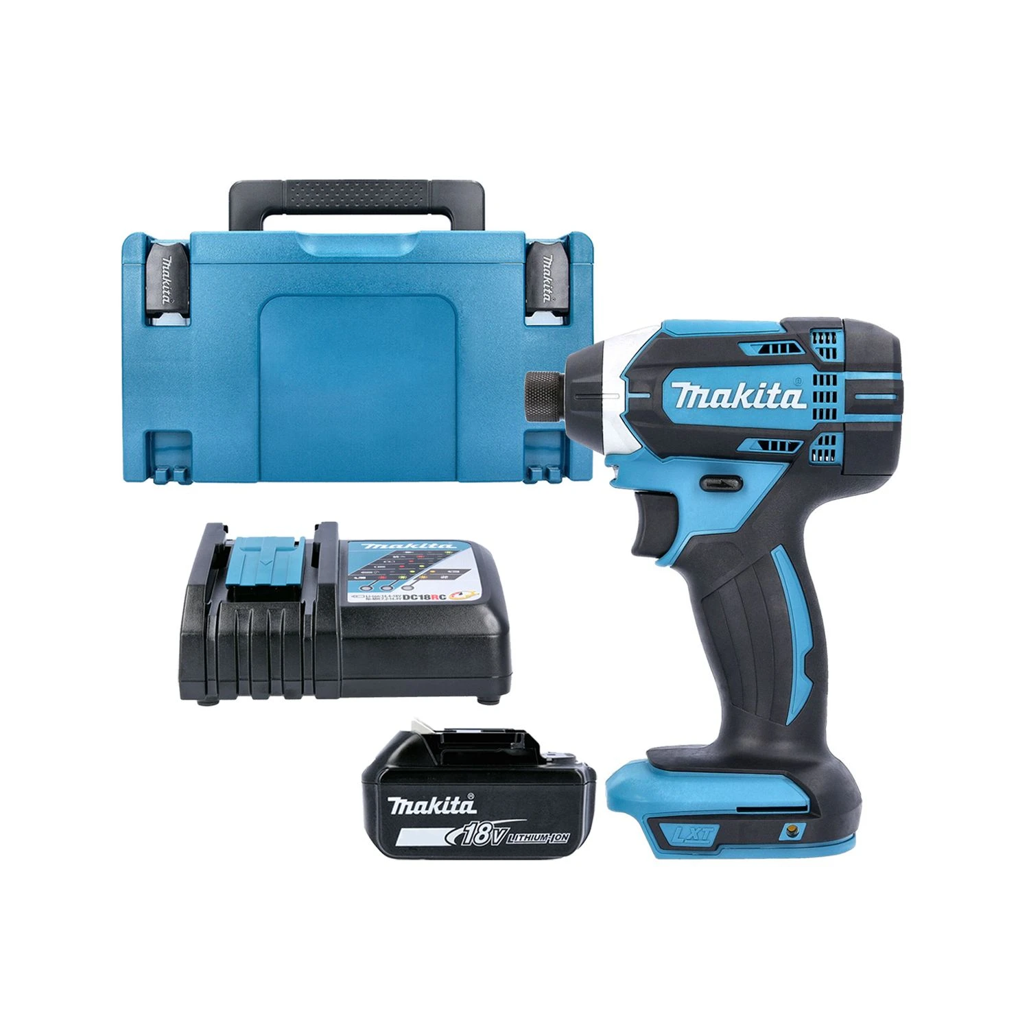 Makita DTD152 18V LXT Cordless Impact Driver With 1 X 6.0Ah Battery, Charger, Case & Inlay