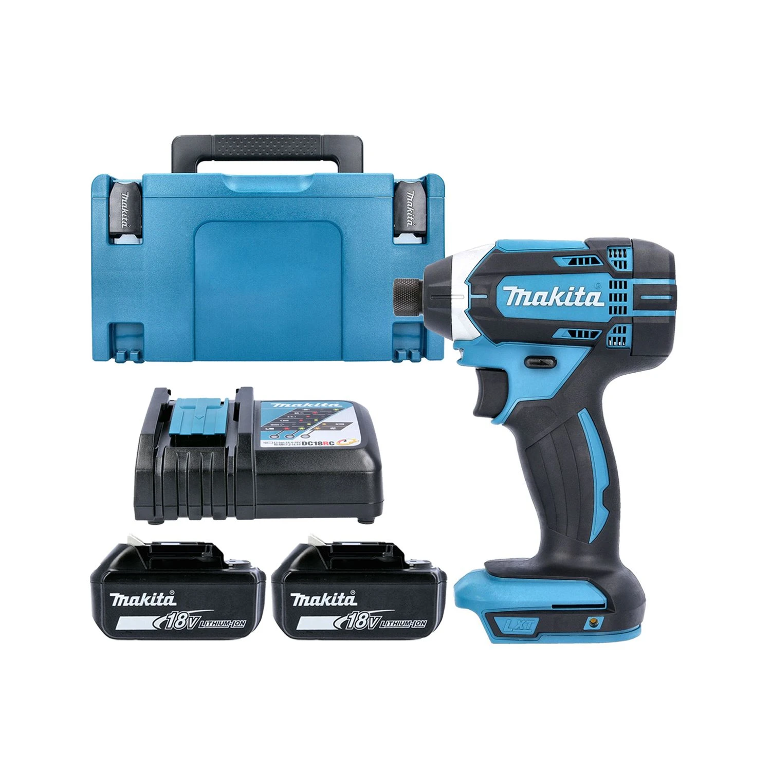 Makita DTD152 18V LXT Cordless Impact Driver With 2 X 4.0Ah Batteries, Charger, Case & Inlay