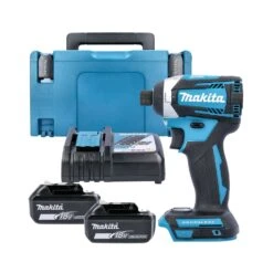 Makita DTD154 18V Li-Ion Brushless 1/4" Impact Driver With 2 X 4.0Ah Batteries, Charger, Case & Inlay