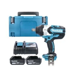 Makita DTW1001 18V Brushless 3/4" Impact Wrench With 2 X 6.0Ah Batteries, Charger & Case
