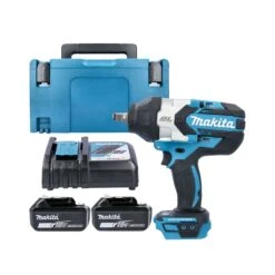 Makita DTW1002 18V Brushless Impact Wrench With 2 X 5.0Ah Batteries, Charger, Case & Inlay