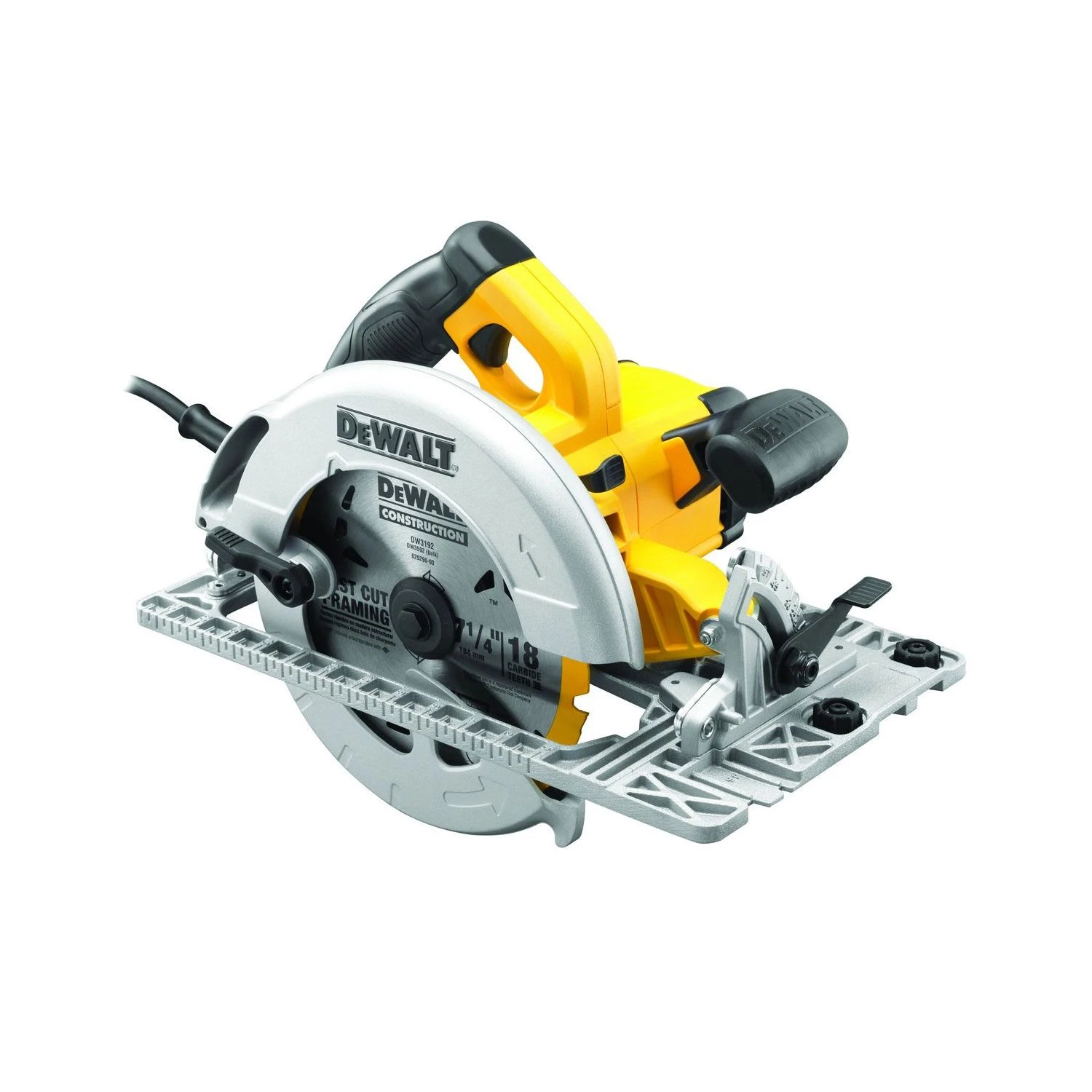 DeWalt DWE576K Electric 190mm Precision Circular Saw & & Track Base 240V In Carry Case - Image 2