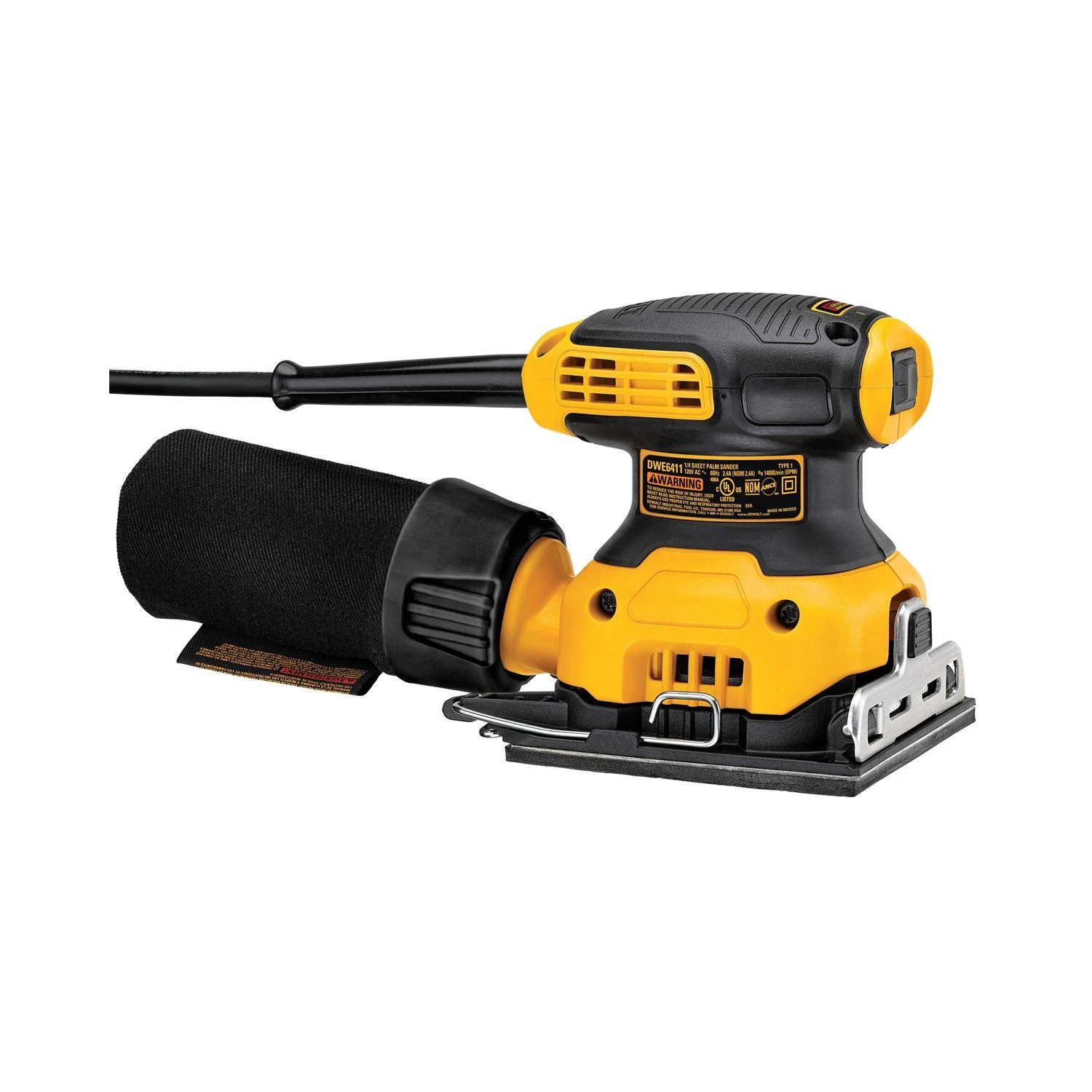 DeWalt DWE6411-GB 230W Electric 1/4" Sheet Orbital Sander 240V - Image 3