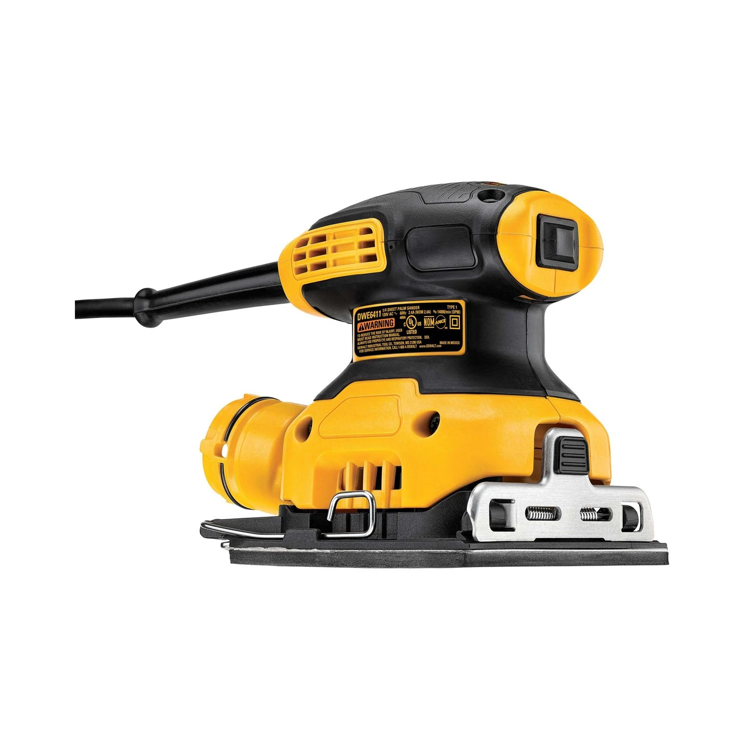 DeWalt DWE6411-GB 230W Electric 1/4" Sheet Orbital Sander 240V - Image 4