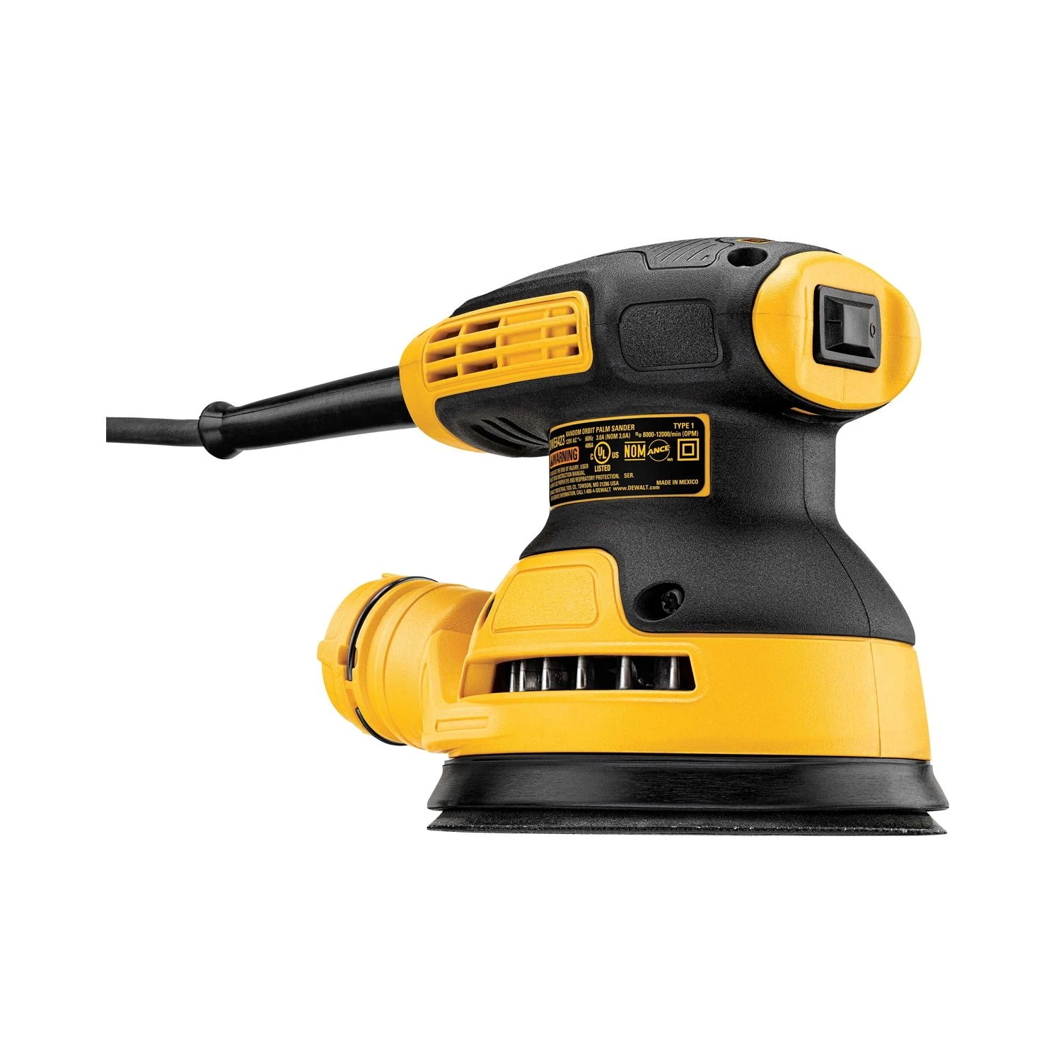 DeWalt DWE6423-LX Electric 125mm 280W Random Orbit Sander 110V With Dust Bag - Image 5