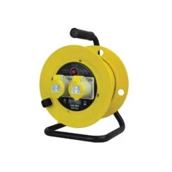 Faithfull FPPCR25ML 16A 2-Socket 25m Open Drum Cable Reel 110V