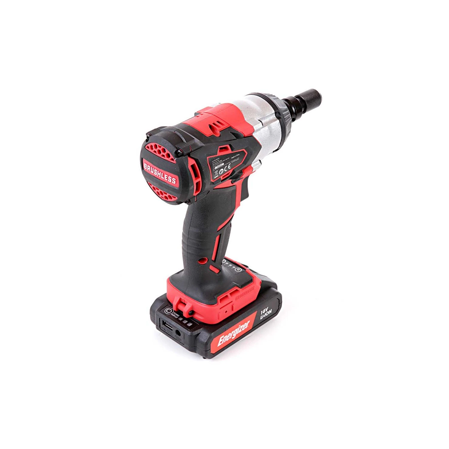 Energizer EZCCB18V2B2AUK 18V Brushless Portable Impact Wrench With 2 X 2Ah Batteries, Charger & Case - Image 12