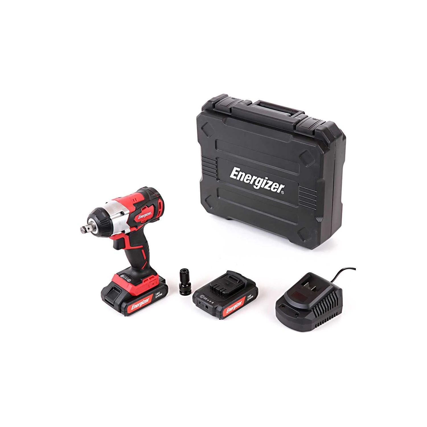 Energizer EZCCB18V2B2AUK 18V Brushless Portable Impact Wrench With 2 X 2Ah Batteries, Charger & Case - Image 5