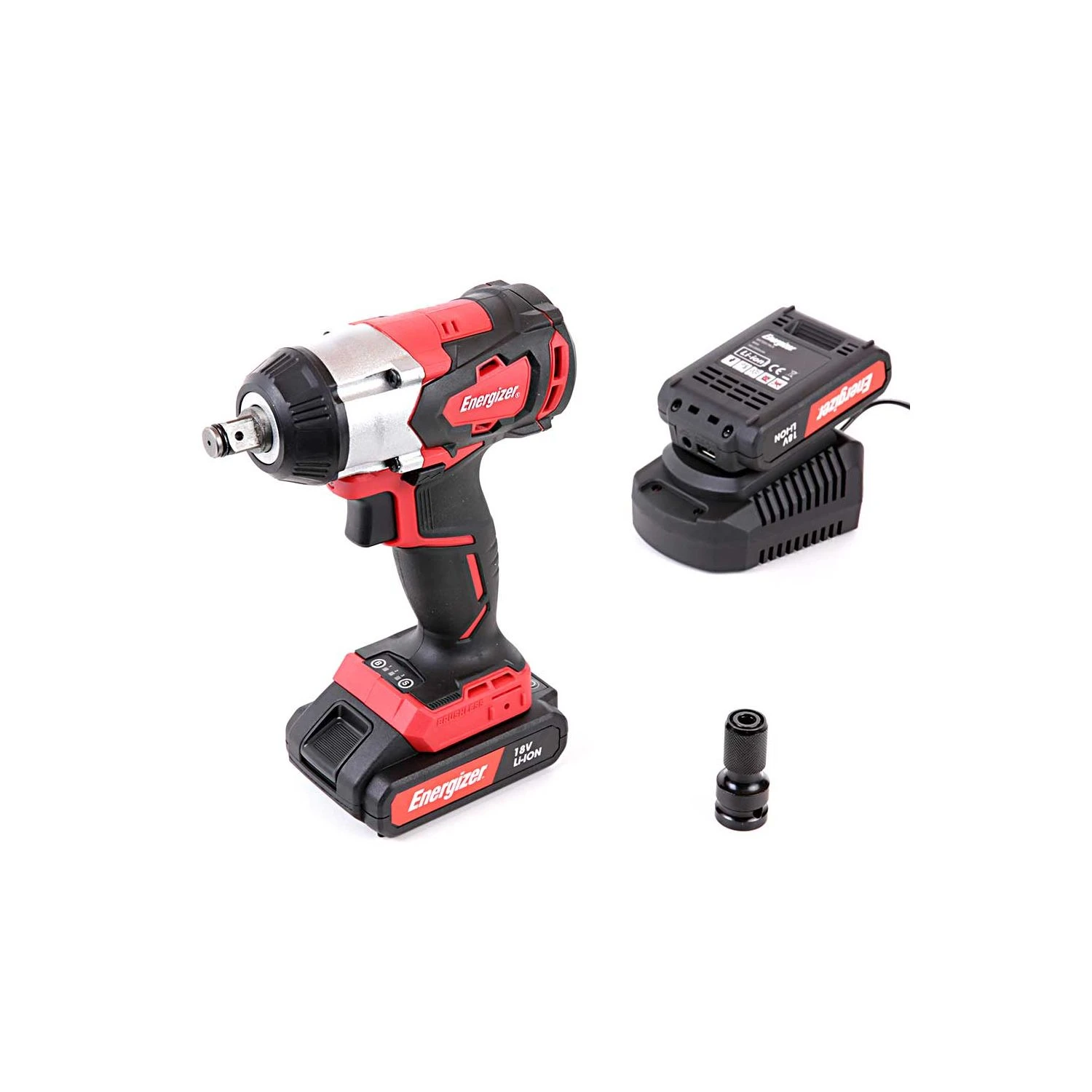 Energizer EZCCB18V2B2AUK 18V Brushless Portable Impact Wrench With 2 X 2Ah Batteries, Charger & Case - Image 6