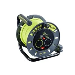 Masterplug MSTOMU25132 PRO-XT 13A 2-Socket & 2 USB 25m Open Cable Reel 240V