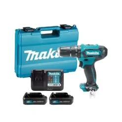 Makita HP333DWAE 10.8V / 12Vmax CXT Cordless Brushless Combi Drill With 2 X 2.0h Batteries, Charger & Case