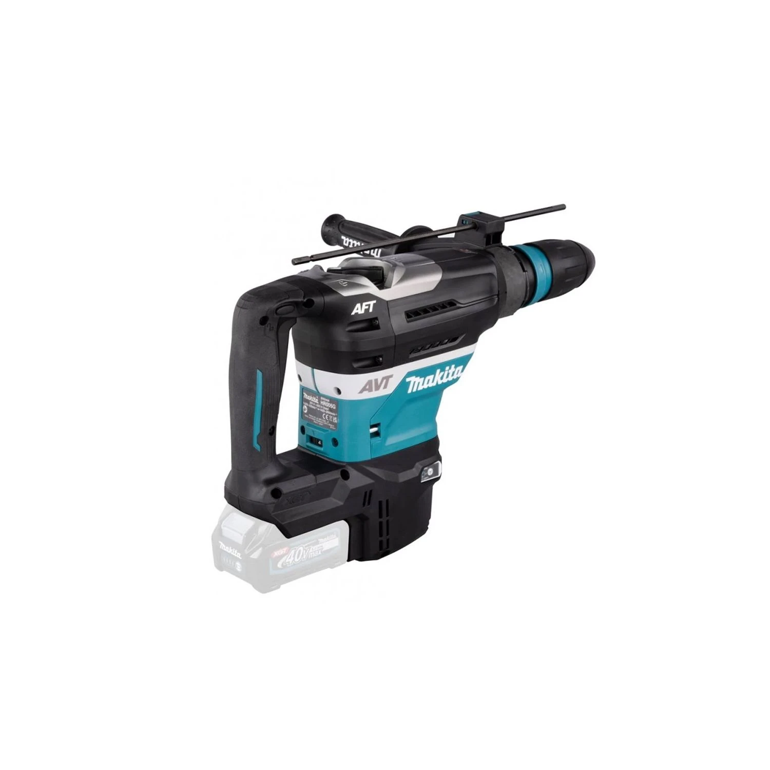 Makita HR005GD202 40Vmax XGT Cordless Brushless Rotary Demolition Hammer With 2 X 2.5Ah Batteries, Charger & Case - Image 5