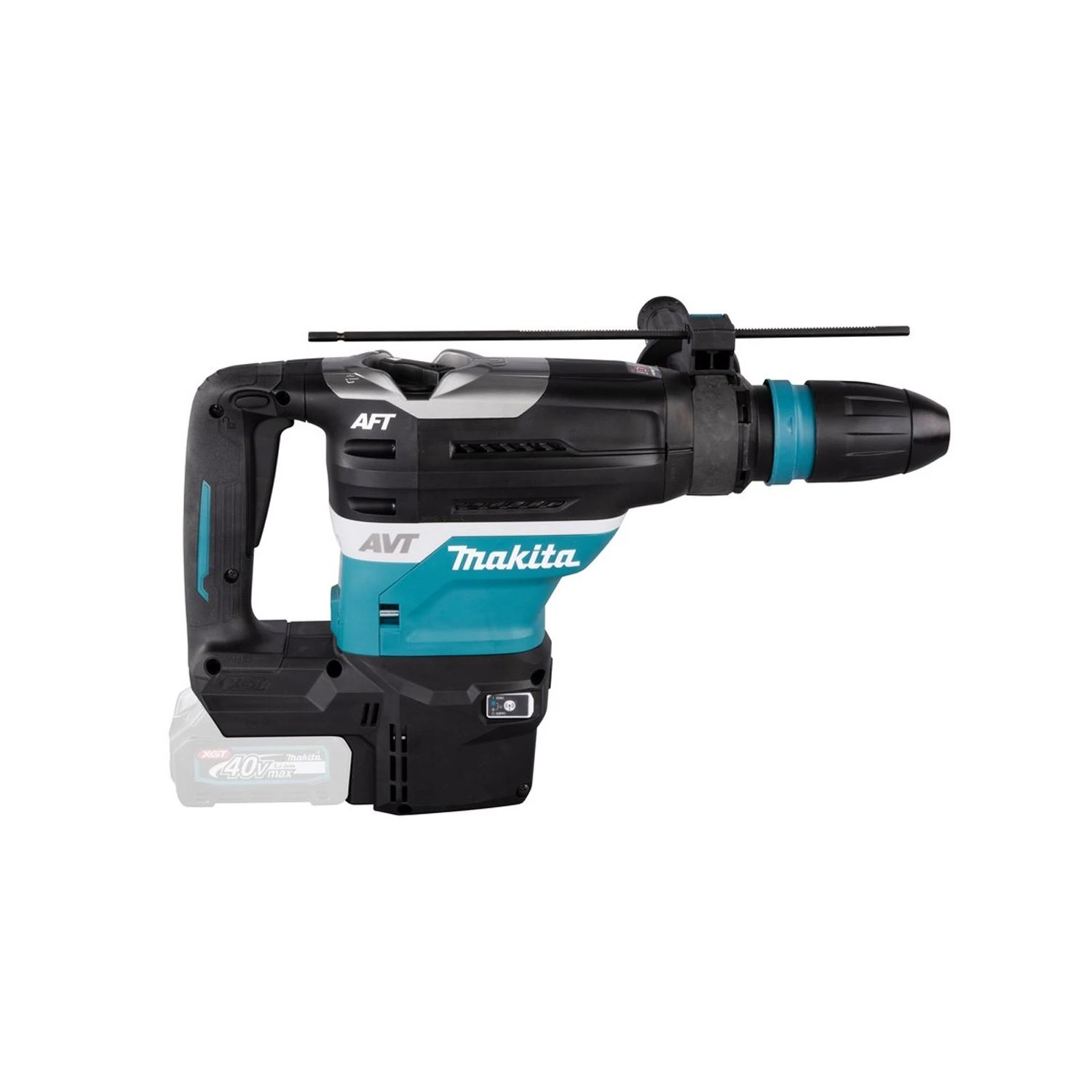 Makita HR005G 40Vmax XGT Brushless Rotary Demolition Hammer With 2 X 4.0Ah Batteries, Charger, Adaptor & Case - Image 8