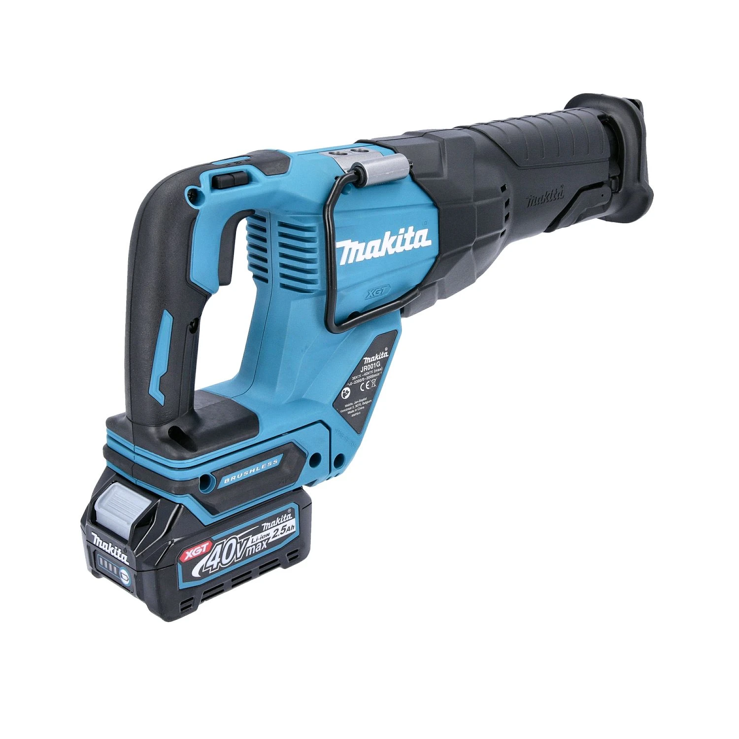 Makita JR001GD202 40v Max XGT Brushless Reciprocating Saw With 2 X 2.5Ah Batteries, Charger, Adaptor & Tool Bag - Image 5