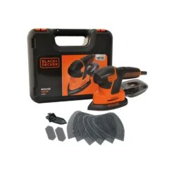 Black & Decker KA2500K 120W Corded Compact Mouse Sander With Case 240V