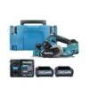 Makita KP001GD201 40Vmax XGT 82mm Cordless Brushless Planer With 2 X 2.5Ah Batteries, Charger & Case