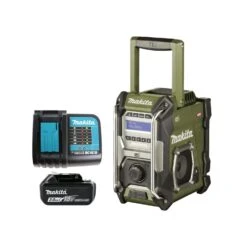 Makita MR003GX001 40Vmax Cordless Olive Green DAB/DAB+ Job Site Radio With1 X 3.0Ah Battery & Charger