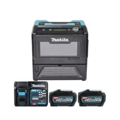 Makita MW001G 40Vmax XGT Cordless 8L Microwave With 2 X 5.0Ah Batteries & Charger