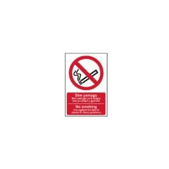 Scan No Smoking English Welsh PVC 200 X 300mm