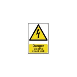Scan Danger Electric Shock RiskPVC 200 X 300mm