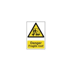 Scan Danger Fragile Roof PVC 200 X 300mm