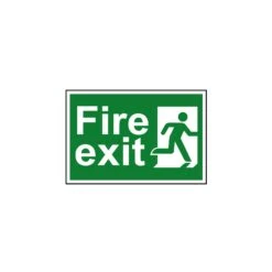 Scan Fire Exit Man Running PVC 300 X 200mm
