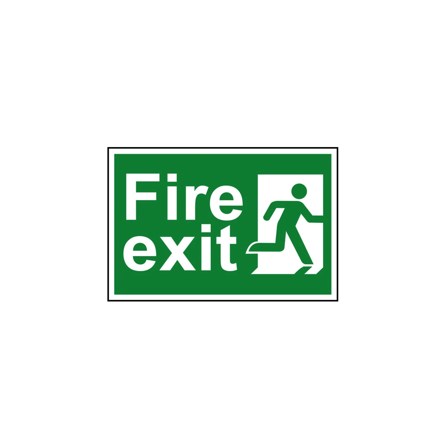 Scan Fire Exit Man Running PVC 300 X 200mm