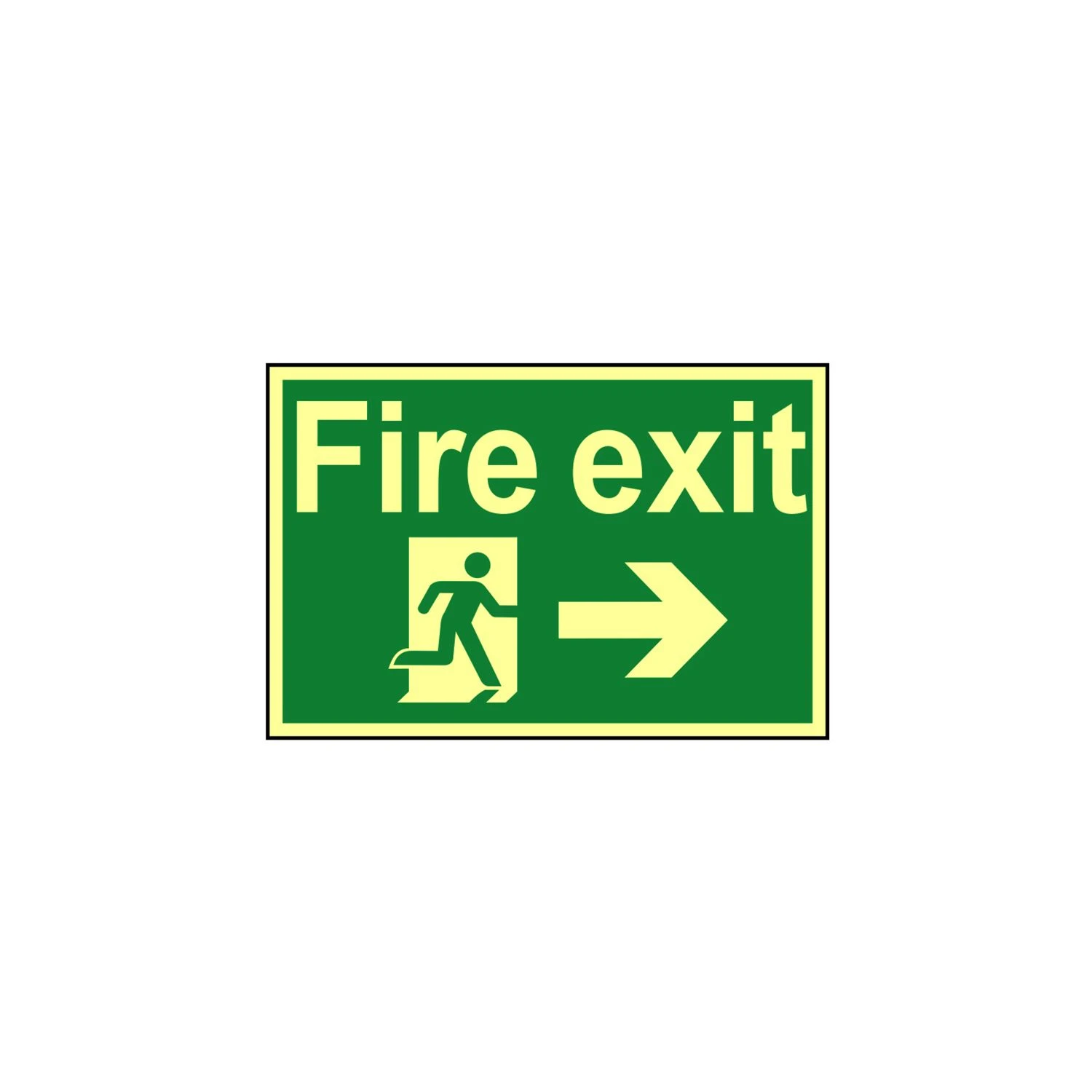 Scan Fire Exit Running Photolu Minescent 300 X 200mm - SCA1581