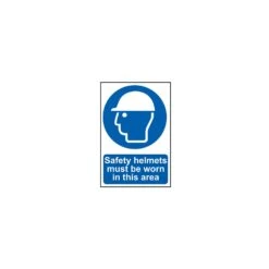 Scan Safety Helmets Must This Area - PVC 400 X 600m