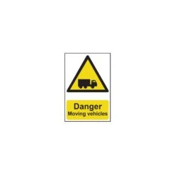 Scan Danger Moving Vehicles PVC 400 X 600mm